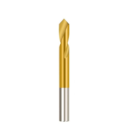 WBTAJZHY 1 Stück Vollhartmetall-Fasenfräser-Set – 90-Grad-Schaftfräser mit 3/4/5/6/8/10/12 mm Schaft for CNC-Fräsen und V-Nut-Schneiden(90DegreexD3x12x50L) von WBTAJZHY