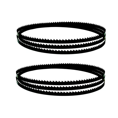 WBTAJZHY 2 STÜCKE 1486/2095/2369/2895/3430mm Bandsägeblätter 14 TPI for Scheppach for BASATO 1 6,5 MM Breite Carbon Bandsäge Holzbearbeitungswerkzeuge(3430mm) von WBTAJZHY