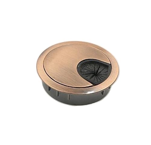 WBTAJZHY Tischkabeldurchführung, 2 Stück Zinklegierung, Kabellochabdeckung, Computertisch, Kabeldurchführung, Lochauslass, Winderhalter, Organizer, Möbelbeschläge(A,60mm) von WBTAJZHY