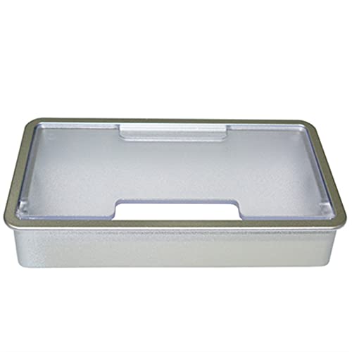 WBTAJZHY Tischkabeldurchführung, Kunststoff-Schreibtisch-Kabellochabdeckung, Basis, rechteckige PC-Tischkabeldurchführung for Kabel-Organizer, dekorative Möbelbeschläge(Silver) von WBTAJZHY