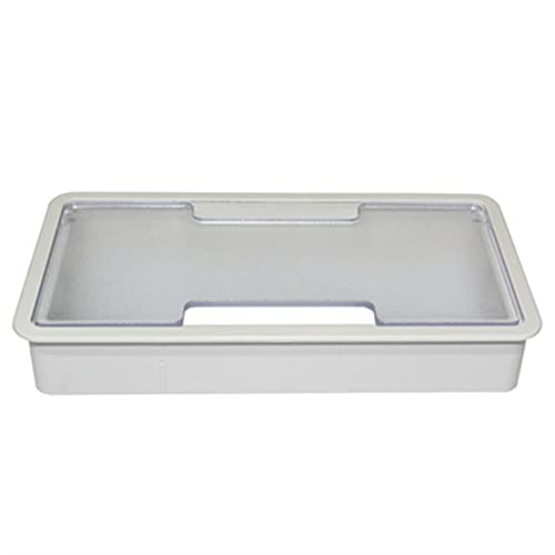 WBTAJZHY Tischkabeldurchführung, Kunststoff-Schreibtisch-Kabellochabdeckung, Basis, rechteckige PC-Tischkabeldurchführung for Kabel-Organizer, dekorative Möbelbeschläge(White) von WBTAJZHY