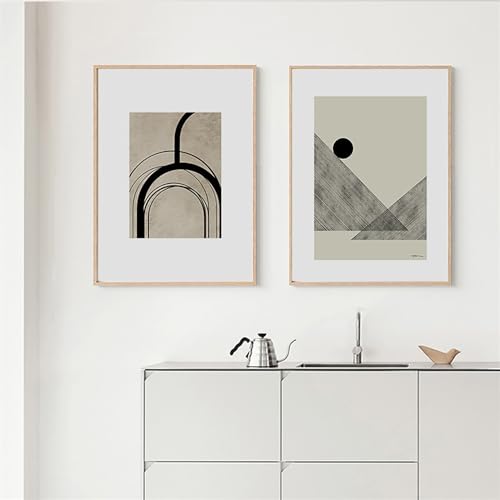 Wandkunst,2 Stück-Geometrische Abstrakte Schwarz Weiß Stil Leinwand Druck Malerei Poster Wohnzimmer Büro Schlafzimmer Startseite Wand Kunst Bild Dekoration Kunstwerk-40 * 50cm/16 * 20 Zoll(ungerahmt) Wandkunst,2 Stück-Geometrische Abstrakte Schwarz Weiß Stil Leinwand Druck Malerei Poster Wohnzimmer Büro Schlafzimmer Startseite Wand Kunst Bild Dekoration Kunstwerk-40 * 50cm/16 * 20 Zoll(ungerahmt) von WBYZAC