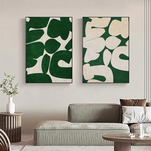 Wandkunstdrucke,2 Bilder Set-Abstrakte Moderne Grün Shapel Kunst Leinwand Malerei Nordisch Braun Poster Drucke Wand Kunst Bilder Wohnzimmer Schlafzimmer Zimmer Wohnkultur-50*60cm/20*24 Zoll(ungerahmt) Wandkunstdrucke,2 Bilder Set-Abstrakte Moderne Grün Shapel Kunst Leinwand Malerei Nordisch Braun Poster Drucke Wand Kunst Bilder Wohnzimmer Schlafzimmer Zimmer Wohnkultur-50*60cm/20*24 Zoll(ungerahmt) von WBYZAC