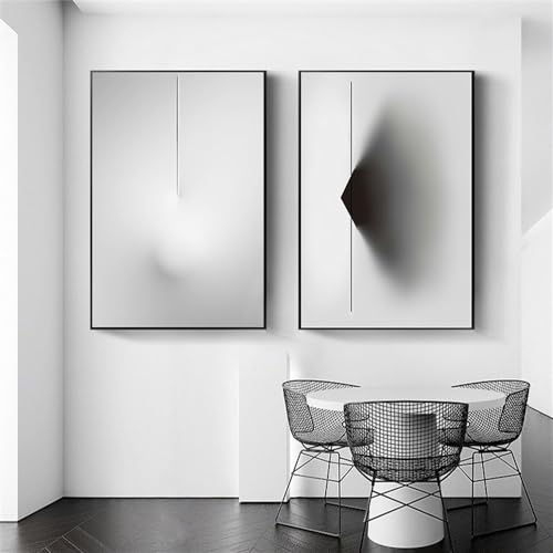 Wandkunstdrucke,2 Stück-Abstrakte Grau Schwarz Abstrakte Wand Kunst Gemälde Drucke Moderne Nordische Ästhetische Poster Bilder Schlafzimmer Büro Hause Wohnzimmer Dekor-40*50cm/16*20 Zoll(ungerahmt) Wandkunstdrucke,2 Stück-Abstrakte Grau Schwarz Abstrakte Wand Kunst Gemälde Drucke Moderne Nordische Ästhetische Poster Bilder Schlafzimmer Büro Hause Wohnzimmer Dekor-40*50cm/16*20 Zoll(ungerahmt) von WBYZAC