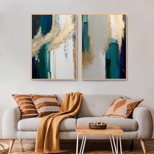 Wandkunstdrucke,2 Stück-Abstraktes Goldfoliengemälde Leinwand Wandkunst Original Goldenes Gemälde Kunst Modernes Wohnzimmer Schlafzimmer Büro Startseite Zimmer Dekoration-40*50cm/16*20 Zoll(ungerahmt) Wandkunstdrucke,2 Stück-Abstraktes Goldfoliengemälde Leinwand Wandkunst Original Goldenes Gemälde Kunst Modernes Wohnzimmer Schlafzimmer Büro Startseite Zimmer Dekoration-40*50cm/16*20 Zoll(ungerahmt) von WBYZAC