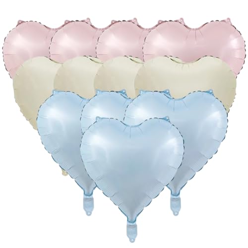WBZOWRB Luftballons Hochzeit, Herz Folienballon, 18 Zoll Herz Folien Luftballons Valentinstag Partydekoration Luftballons für Geburtstag Hochzeit Verlobung Valentinstag,12 Stück WBZOWRB Luftballons Hochzeit, Herz Folienballon, 18 Zoll Herz Folien Luftballons Valentinstag Partydekoration Luftballons für Geburtstag Hochzeit Verlobung Valentinstag,12 Stück von WBZOWRB