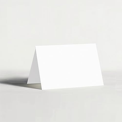 100x Tischkarten Blanko Platzkarte Namenskarte Tischreservierung Weiß Unbeschriftet von WBdesignz