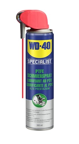 WD-40 Specialist PTFE Schmierspray Smart Straw | 300ml | Reduziert Reibung & Verschleiß | Langanhaltend | Für Metall, Glas, Gummi & Kunststoff | Farblos | Wasserabweisend | 360°-Ventil von WD-40 Specialist