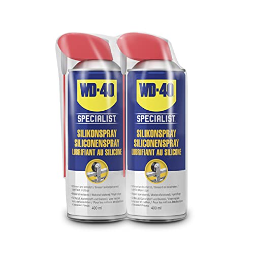 WD-40 Specialist Silikonspray 2x400 ml – Schutz und Schmierung für Gummi, Kunststoff und Metall, verhindert Austrocknung, reduziert Reibung und bildet wasserfesten, nicht fettenden Film WD-40 Specialist Silikonspray 2x400 ml – Schutz und Schmierung für Gummi, Kunststoff und Metall, verhindert Austrocknung, reduziert Reibung und bildet wasserfesten, nicht fettenden Film von WD-40 Specialist