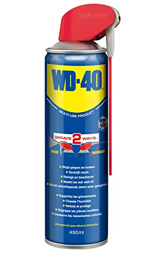 WD-40 Mehrzweckprodukt Smart Straw - Multi Spray Öl & Schmiermittel, Entfernt Fett, schützt vor Rost und stößt Wasser aus, 450 ml von WD-40