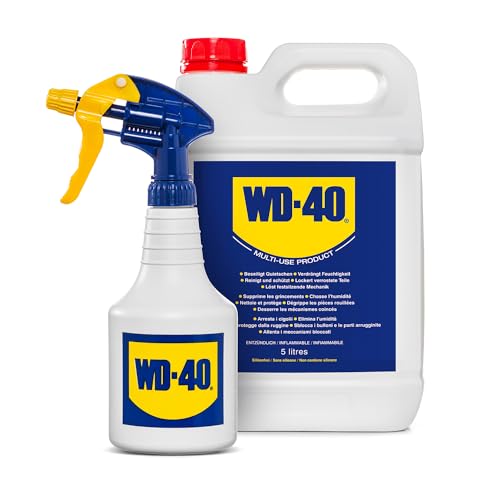 WD-40 Multifunktionsprodukt 5 L Kanister inkl. Zerstäuber – Praktischer Zerstäuber, löst festsitzende Mechaniken & Rost, beseitigt Quietschen, verdrängt Feuchtigkeit, schützt & reinigt WD-40 Multifunktionsprodukt 5 L Kanister inkl. Zerstäuber – Praktischer Zerstäuber, löst festsitzende Mechaniken & Rost, beseitigt Quietschen, verdrängt Feuchtigkeit, schützt & reinigt von WD-40