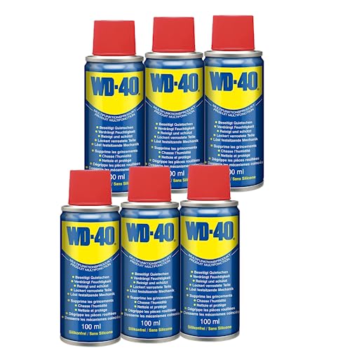 WD-40 Multifunktionsprodukt Classic 100ml | Öl Spray | Kriechöl | Schmiermittel | Multifunktionsöl | Sprühöl (6x100 ml) von WD-40