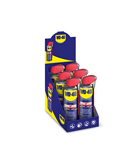 WD-40 Multifunktionsprodukt Smart Straw 6x400 ml – Präzise Anwendung mit klappbarem Sprührohr, löst festsitzende Mechaniken & Rost, beseitigt Quietschen, verdrängt Feuchtigkeit, schützt & reinigt von WD-40