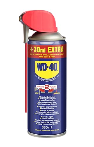 WD-40 Multifunktionsprodukt Smart Straw 330ml – Präzise Anwendung mit klappbarem Sprührohr, löst festsitzende Mechaniken & Rost, beseitigt Quietschen, verdrängt Feuchtigkeit, schützt & reinigt WD-40 Multifunktionsprodukt Smart Straw 330ml – Präzise Anwendung mit klappbarem Sprührohr, löst festsitzende Mechaniken & Rost, beseitigt Quietschen, verdrängt Feuchtigkeit, schützt & reinigt von WD-40