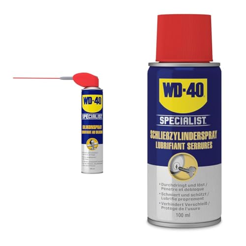 WD-40 Specialist Silikonspray Smart Straw, 300 ml & WD-40 Specialist Schließzylinderspray 100ml zur Wartung und Pflege von Schließzylindern WD-40 Specialist Silikonspray Smart Straw, 300 ml & WD-40 Specialist Schließzylinderspray 100ml zur Wartung und Pflege von Schließzylindern von WD-40