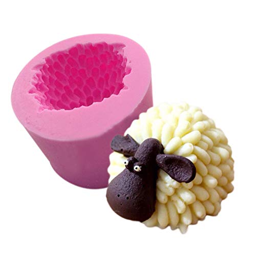 WonDerfulC Silikonformen Ziege und Schaf DIY Handgemachte Seife Fondant Backformen 3D Kunst Weihnachten Geburtstag Kuchen Dekoration Backwerkzeuge (B) von WDC
