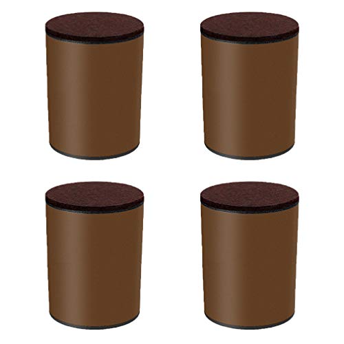 WDCDYQDH 4 Stück Möbelbeine aus Metall, kegelförmig, für Tisch, TV-Schrank, schwarz, DIY-Sofa, Kaffeestuhl, Fuß (gerade 40 cm) (Braun 60 x 102) von WDCDYQDH