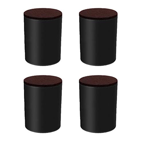 WDCDYQDH 4 Stück Möbelbeine aus Metall, kegelförmig, für Tisch, TV-Schrank, schwarz, DIY-Sofa, Kaffeestuhl, Fuß (gerade 40 cm) (schwarz 60 x 102) von WDCDYQDH