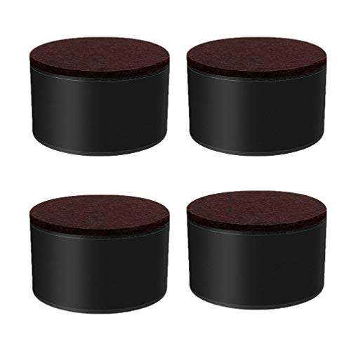WDCDYQDH 4 Stück Möbelbeine aus Metall, kegelförmig, für Tisch, TV-Schrank, schwarz, DIY-Sofa, Kaffeestuhl, Fuß (gerade 40 cm) (schwarz 80 x 52) von WDCDYQDH