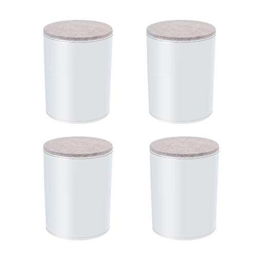 WDCDYQDH 4-teiliges Set aus Metall-Möbelbeinen, kegelförmig, für Tisch, TV-Schrank, schwarz, DIY-Sofa, Kaffeestuhl, Fuß (gerade, 40 cm) (Weiß 60 x 102) von WDCDYQDH