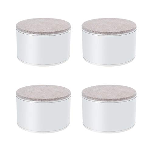 WDCDYQDH 4-teiliges Set aus Metall-Möbelbeinen, kegelförmig, für Tisch, TV-Schrank, schwarz, DIY-Sofa, Kaffeestuhl, Fuß (gerade, 40 cm) (Weiß 80 x 52) von WDCDYQDH