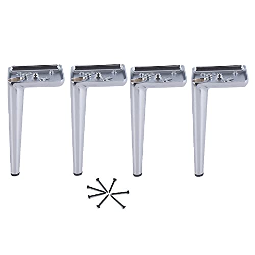 WDCDYQDH 4 x Möbelbeine, Metallfüße, Moderne DIY-Beine für Sofa, Schrank, Bett, Badezimmer, Küche, Unterstützung 13/15/17/20 cm, Gold-17 cm/6,7 Zoll (Gold 15 cm/6 Zoll) (Silber 17 cm/6,7 Zoll) von WDCDYQDH
