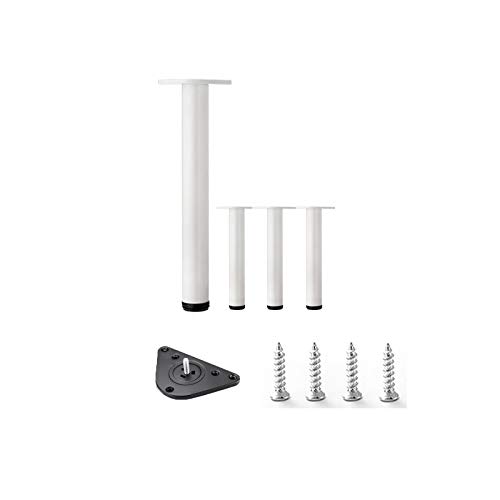 WDCDYQDH 4er-Pack Möbelbeine aus Edelstahl, verdickte Schrankfüße aus Metall für die Küche, verstellbare Füße mit Schrauben (mit 40 cm) von WDCDYQDH