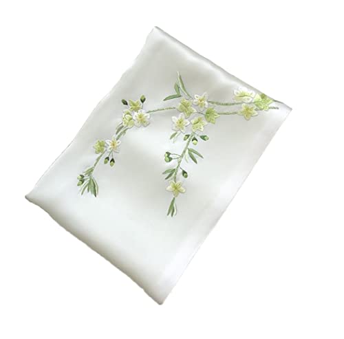 WDCDYQDH Bestickter Damenschal aus echter Seide, Geschenkpapier (Farbe 4, 175 x 35 cm) von WDCDYQDH