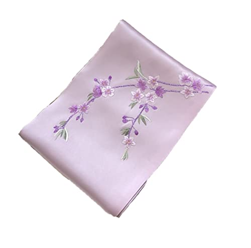 WDCDYQDH Bestickter Damenschal aus echter Seide, Geschenkpapier (Farbe 5, 175 x 35 cm) von WDCDYQDH