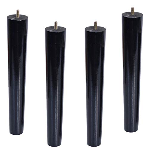 WDCDYQDH Möbelbeine aus Holz, 4er-Set, Massivholz, Ersatzfüße für Sofas, Sessel, Schränke, Kegelbeine (gerade 10 cm/3,9 Zoll) (gerade 50 cm/19,7 Zoll) von WDCDYQDH