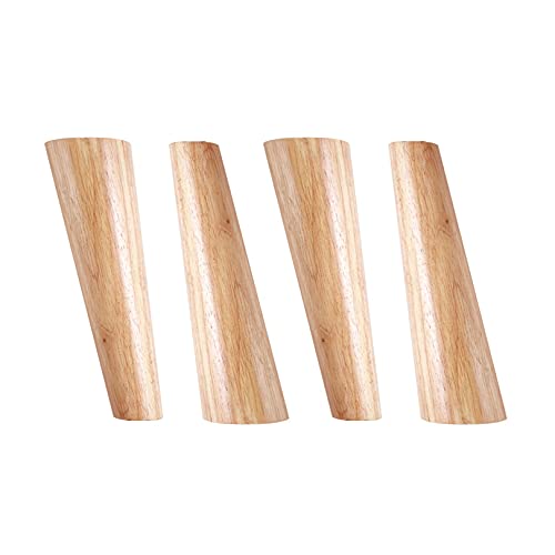 WDCDYQDH Stück Möbelbeine, Holzfüße, schräge Kegelstütze, Ersatz für Schrank, Sofa (60 cm) (eine Farbe: 42 cm) von WDCDYQDH