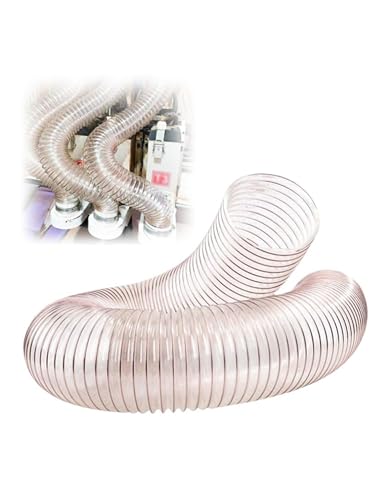 WDFYM 0,93mm Absaugschlauch transparent Absauganlage Spiralschlauch schwer entflammbar Flexschlauch(Dia-8.85inch(225mm)) von WDFYM