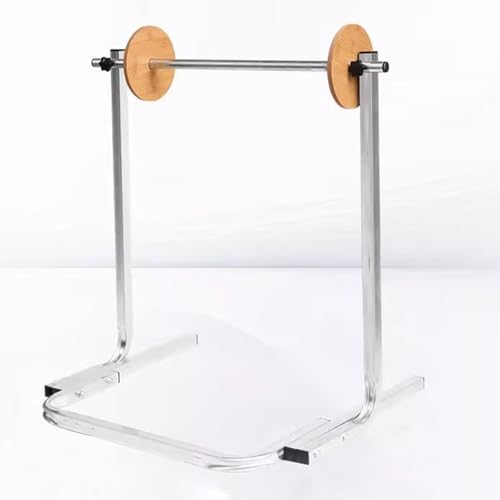 Handabroller für Stretchfolie 70cm Hoch Luftpolsterfolie Aufbewahrungsregal, Breitenverstellbar Perlenbaumwolle Verpackungsregal für Verpackung, Umzug Und Versand(65x54x70 cm) von WDJBPSH