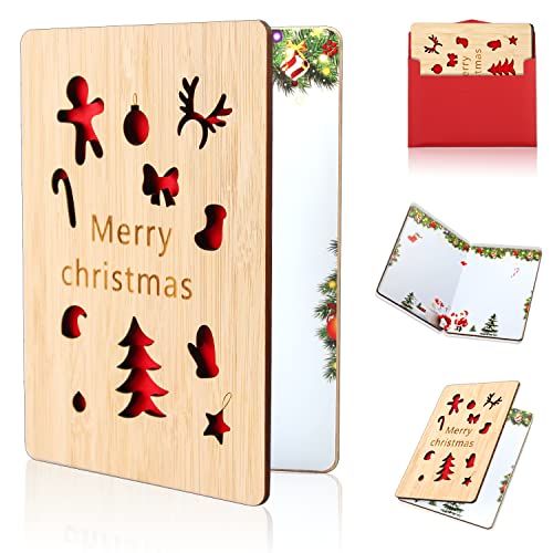 Karte Weihnachten, Bambuskarte, Weihnachts Karte, Weihnachtskarten mit Umschlägen, Klappkarten Weihnachten Lustige Weihnachtskarten Weihnachtsgeschenke und Wünsche Karte Weihnachten, Bambuskarte, Weihnachts Karte, Weihnachtskarten mit Umschlägen, Klappkarten Weihnachten Lustige Weihnachtskarten Weihnachtsgeschenke und Wünsche von WDJLNZB