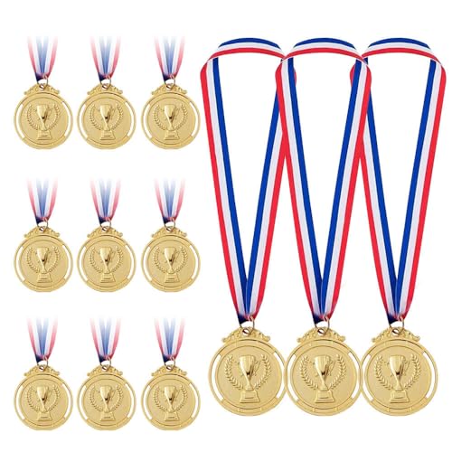 WDKXCN 12 Stück Medaillen Kinder, Medaille mit Gravur Trophäen Muster, Goldmedaille für Kinder Medaillen Kindergeburtstag Metall Gewinner Medaillen Fussball Medallien für Sport Wettkämpfe Partys WDKXCN 12 Stück Medaillen Kinder, Medaille mit Gravur Trophäen Muster, Goldmedaille für Kinder Medaillen Kindergeburtstag Metall Gewinner Medaillen Fussball Medallien für Sport Wettkämpfe Partys von WDKXCN