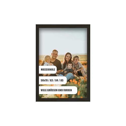 WDN CRAFT Natur Holz Bilderrahmen din A5 14,8 x 21 cm - Kiefer Fotorahmen Holz 14,8 x 21 Schwarz mit Acrylglas WDN CRAFT Natur Holz Bilderrahmen din A5 14,8 x 21 cm - Kiefer Fotorahmen Holz 14,8 x 21 Schwarz mit Acrylglas von WDN CRAFT