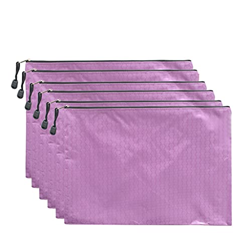 Dateiordner Große Kapazität Dokumententasche Leinwand Reißverschluss Tragetasche Mehrschichtige dicke wasserdichte Ordner Handtasche einfach A4 Informationspaket zu Hause, Büro und Reisen (Color : von WDPP