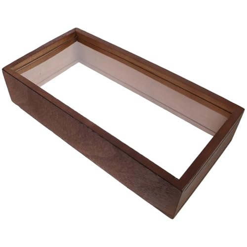 Bilderrahmen Schattenbox-Rahmen, Bilderrahmen for getrocknete Blumen, Holz, tiefgetrockneter Blumen-Präsentationsrahmen for Erinnerungsstücke, Auszeichnungsfotos, Blumenstrauß(Dark Wood Color) von WDSBZNB