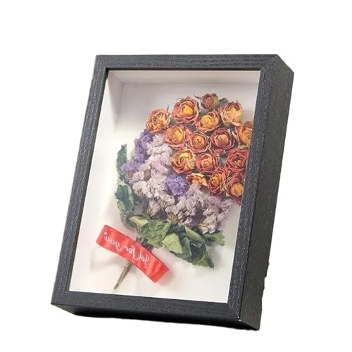 WDSBZNB Bilderrahmen 1/2/3 STÜCKE 3D Display Shadow Box Holz Bilderrahmen 3 cm Tiefe DIY Holz Fotorahmen for Home Wand-dekor(Black-10inch,2PCS) von WDSBZNB