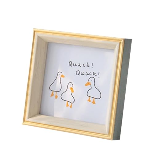 WDSBZNB Bilderrahmen Quadratischer Bilderrahmen aus Kunstharz, Fotohalter, 14 x 14, 16 x 16, 19 x 19 cm, Holz-Bilderrahmen for Aufhängen von Bildern an der Wand, Foto-Dekor(Gray,16.7cm x 16.7cm) von WDSBZNB