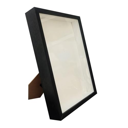 WDSBZNB Bilderrahmen Schattenbox-Rahmen, Blumenstrauß-Display, Blumenetui, Tiefe 3 cm, Holz-Fotorahmen zur Anzeige dreidimensionaler Geschenke(Black Frame,A4 21X30cm) von WDSBZNB
