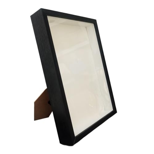 WDSBZNB Bilderrahmen Schattenbox-Rahmen, Tiefe 3 cm, Holz-Fotorahmen zur Anzeige dreidimensionaler Werke, DIY 3D-Holz-Bilderrahmen, Foto-Dekor(Black Frame,30X40cm) von WDSBZNB