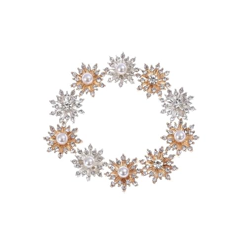 WDSBZNB Strassknöpfe 10 Stücke Flatback Knöpfe Überzug Perle Schnalle Bekleidung Nähen Strass-Taste DIY Kleidung Dekoration Haarnadel Zubehör(Mixed Style) von WDSBZNB