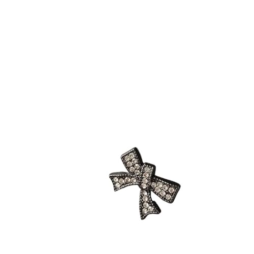 WDSBZNB Strassknöpfe 10 stücke Exquisite Bogen Form Eingelegten Diamant Metall Knöpfe Casual Anzug Mantel Kleidung Zubehör Dekorative Knöpfe(Sliver) von WDSBZNB