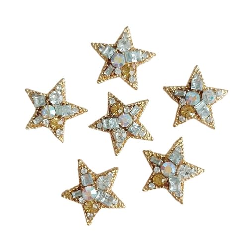 WDSBZNB Strassknöpfe 10 stücke Farbe Legierung Stern Diamant Dekoration Strass Knöpfe Flatback for Zubehör DIY Braut Haar Zubehör Schmuck WDSBZNB Strassknöpfe 10 stücke Farbe Legierung Stern Diamant Dekoration Strass Knöpfe Flatback for Zubehör DIY Braut Haar Zubehör Schmuck von WDSBZNB