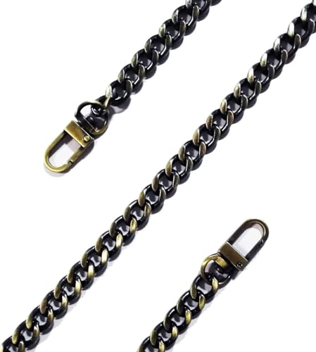 WDSBZNB Taschenkette 120 cm Metall-Handtaschen-Kettenriemen-Griff-Ersatz for Handtaschen-Umhängetaschen, Breite 7 mm(Bronze) von WDSBZNB