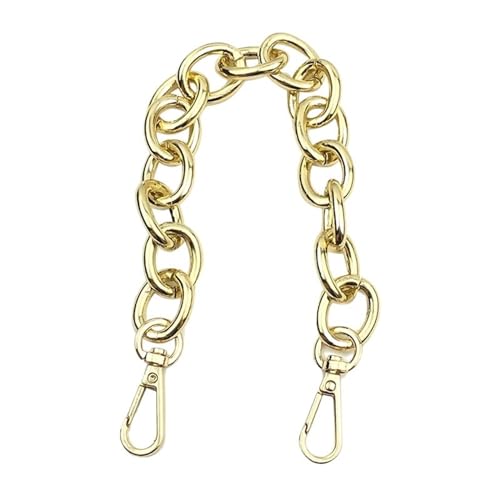 WDSBZNB Taschenkette 30 cm Ersatz-Metallkette for Griff, Tasche, Handtasche, DIY-Zubehör for Taschengurt(Light Gold) von WDSBZNB