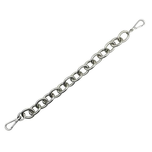 WDSBZNB Taschenkette 30 cm Ersatz-Metallkette for Griff, Tasche, Handtasche, DIY-Zubehör for Taschengurt(Silver) von WDSBZNB