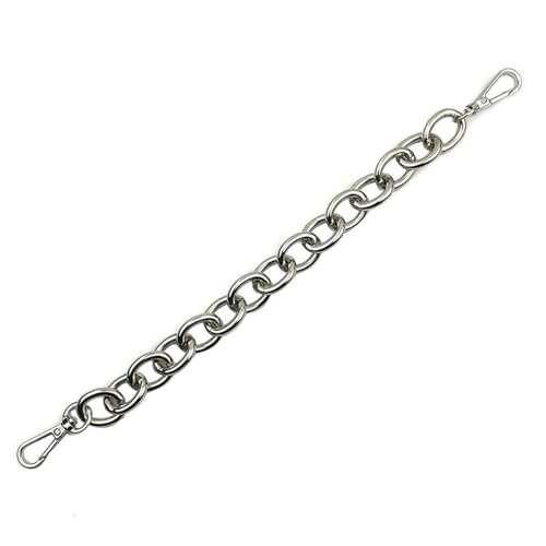WDSBZNB Taschenkette 30 cm Ersatz-Metallkette for Grifftasche, Handtasche, antikes DIY-Zubehör for Taschengurt-Hardware(Silver) von WDSBZNB