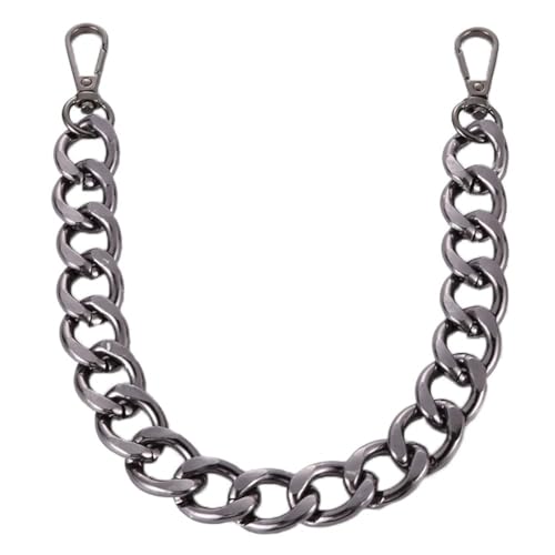WDSBZNB Taschenkette 40 cm Dicke Kette, Ersatz-Taschengriffe, Schultergurt, DIY-Taschenteil-Zubehör(Black) von WDSBZNB